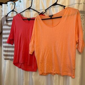 Lot of 3 EXPRESS tops. The brown one is S/P, the other 2 are XS.
